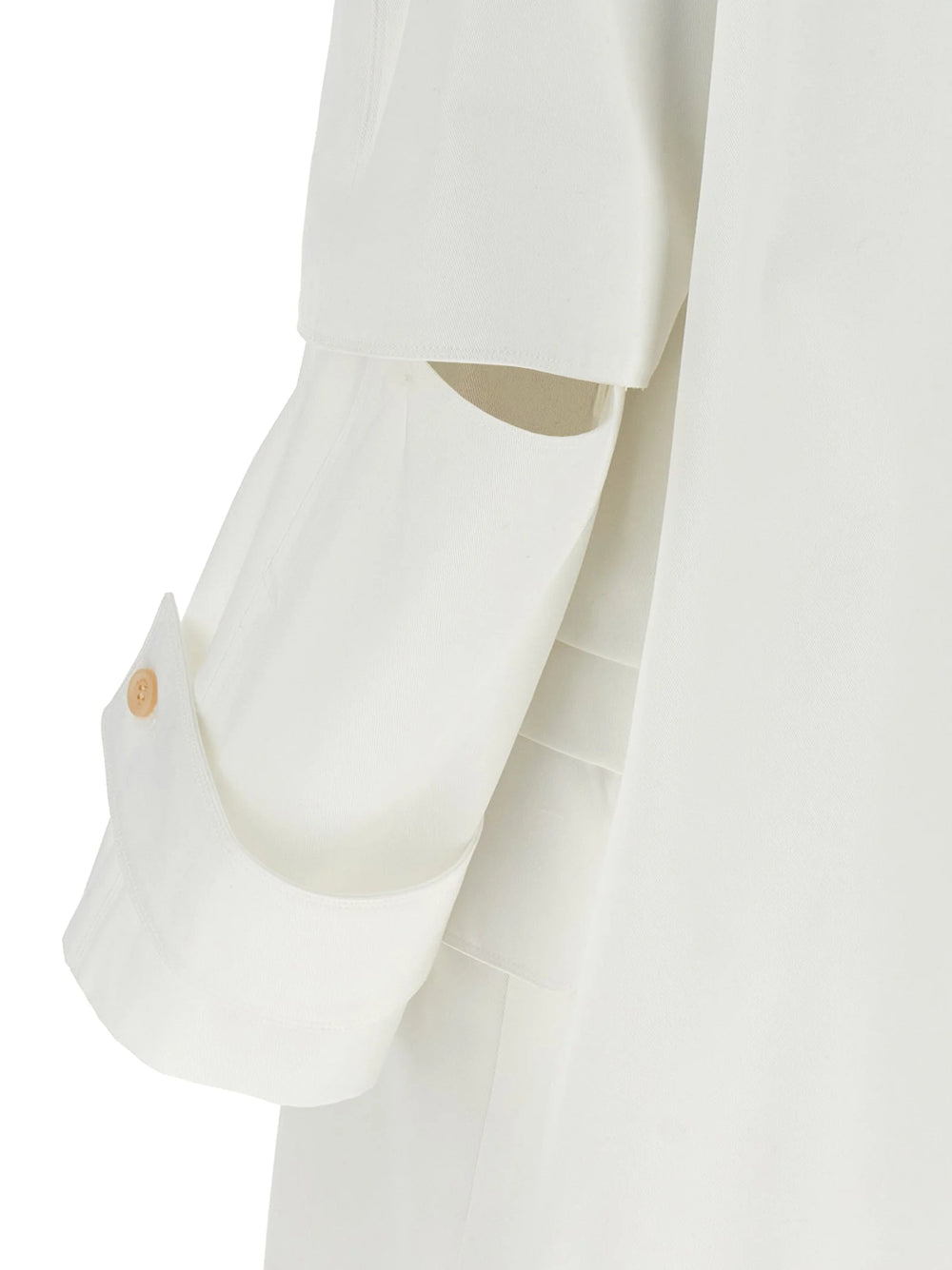 Max Mara White Cotton Coat - IT40