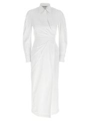 Max Mara White Cotton Long Dress