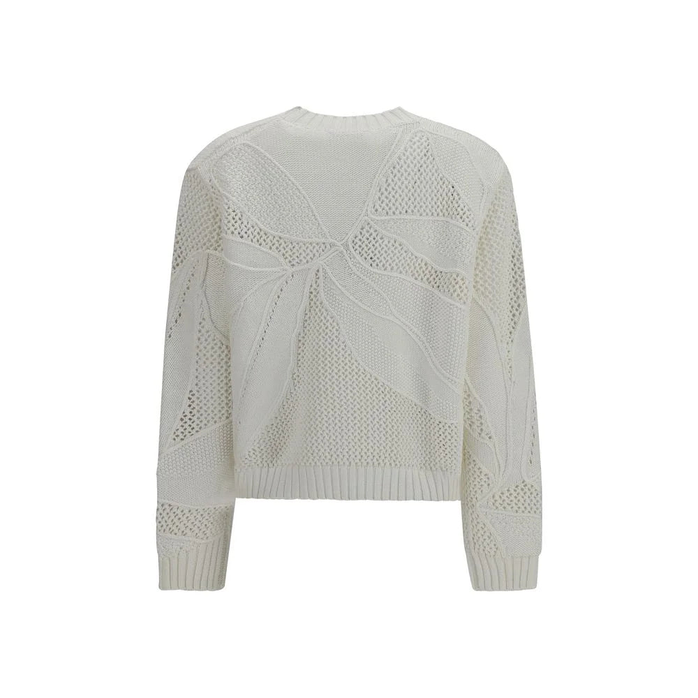 Max Mara White Cotton Sweatshirt - S