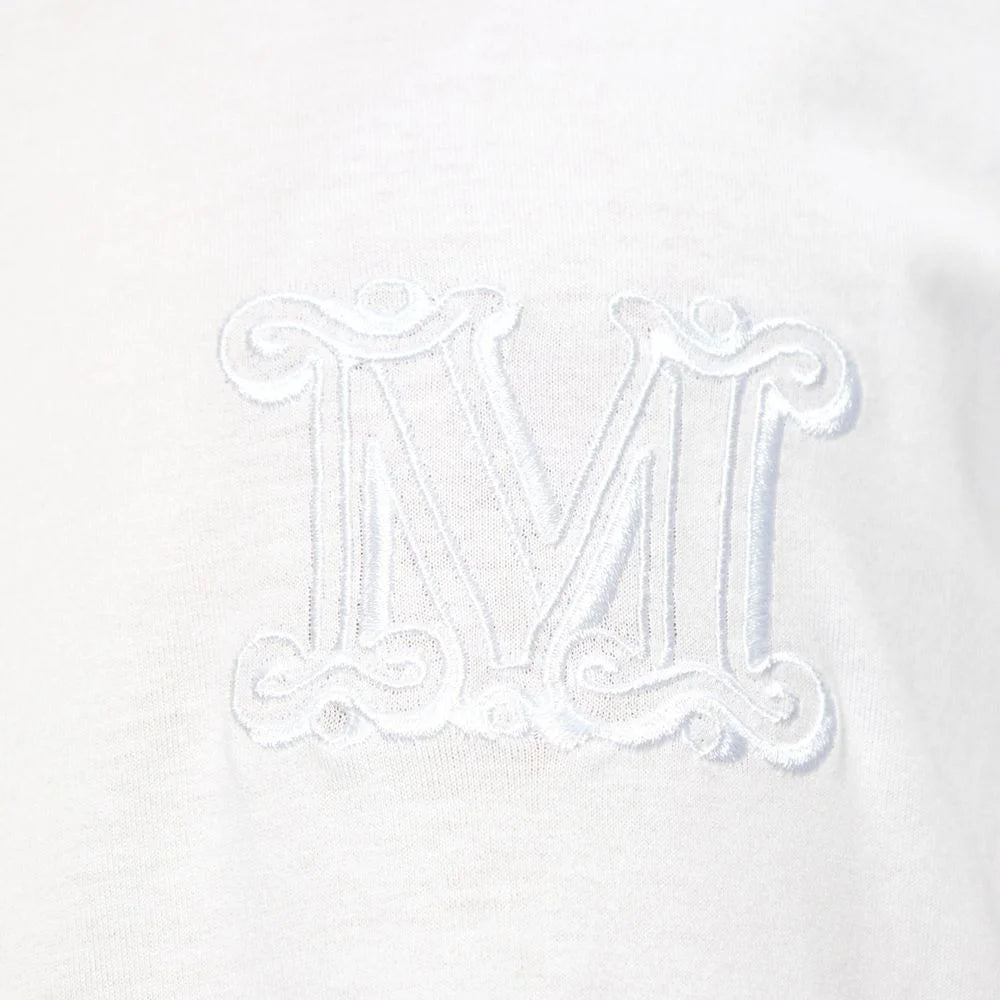 Max Mara White Cotton T-Shirt - L