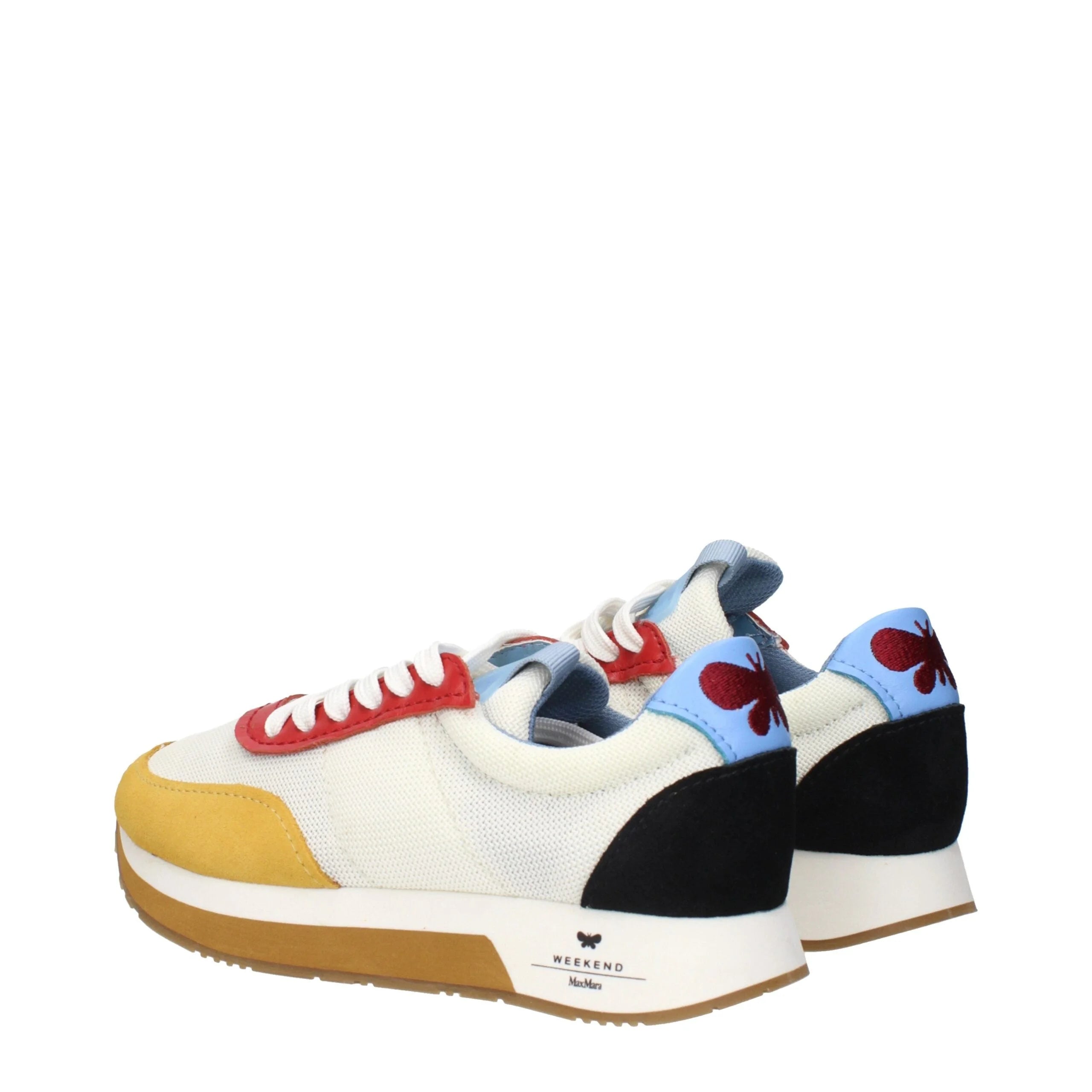 Max Mara White Fabric Low Tops - EU35/US5