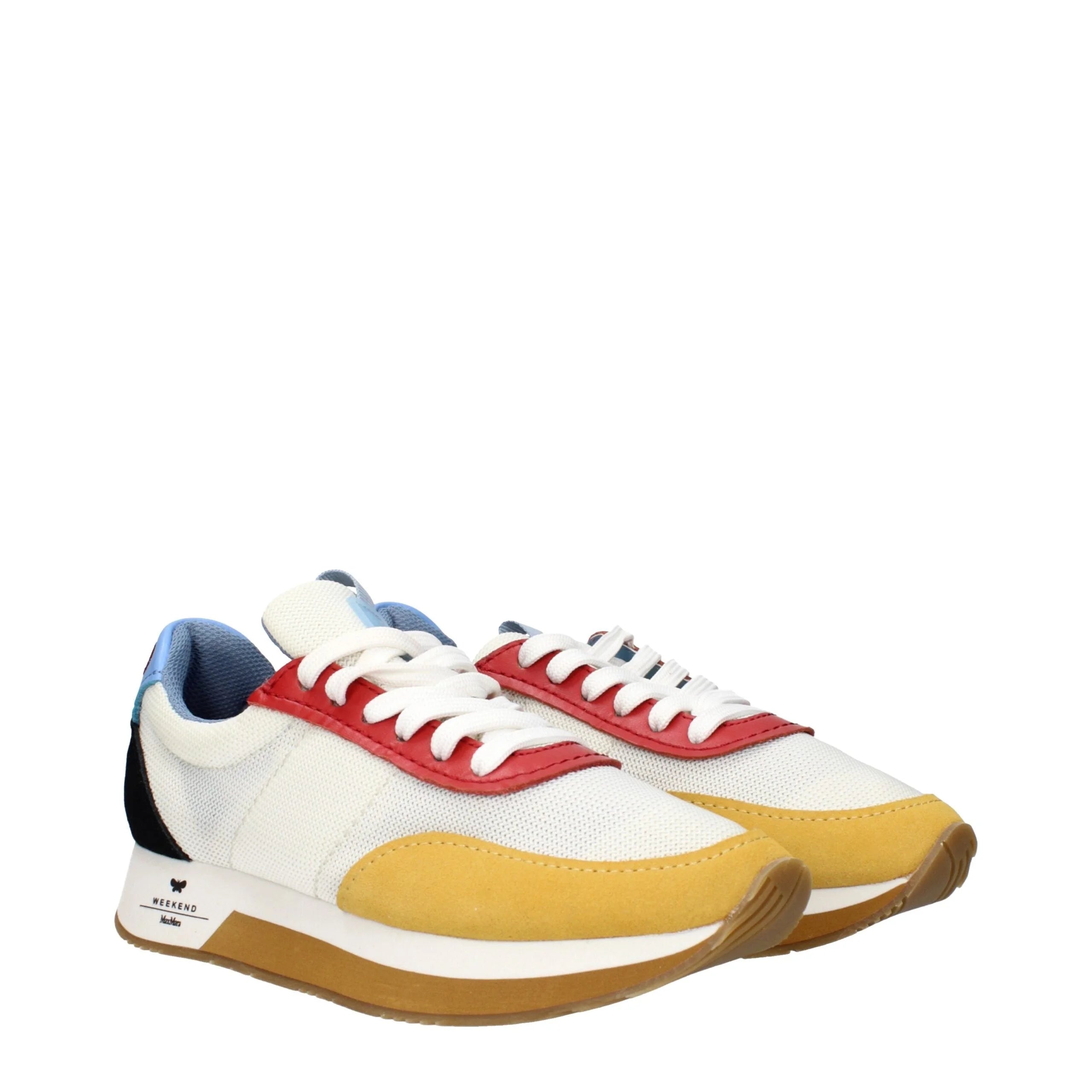Max Mara White Fabric Low Tops - EU35/US5