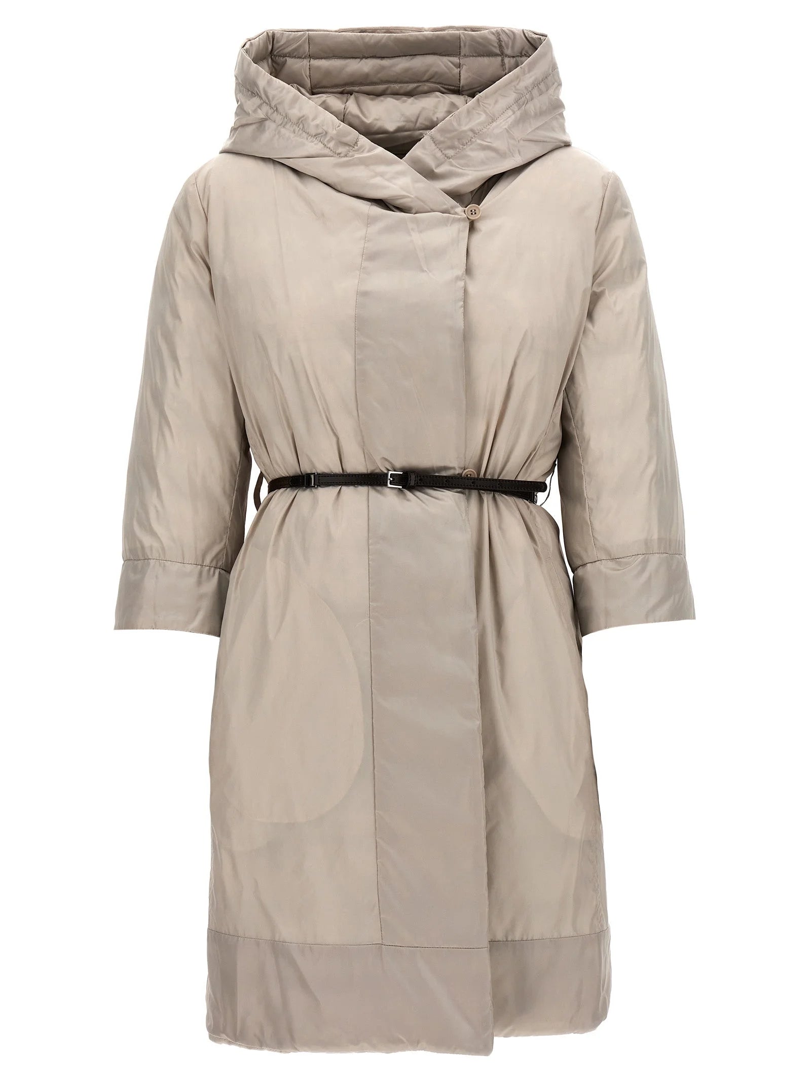 Max Mara White Polyamide Full-Length Jacket - IT40