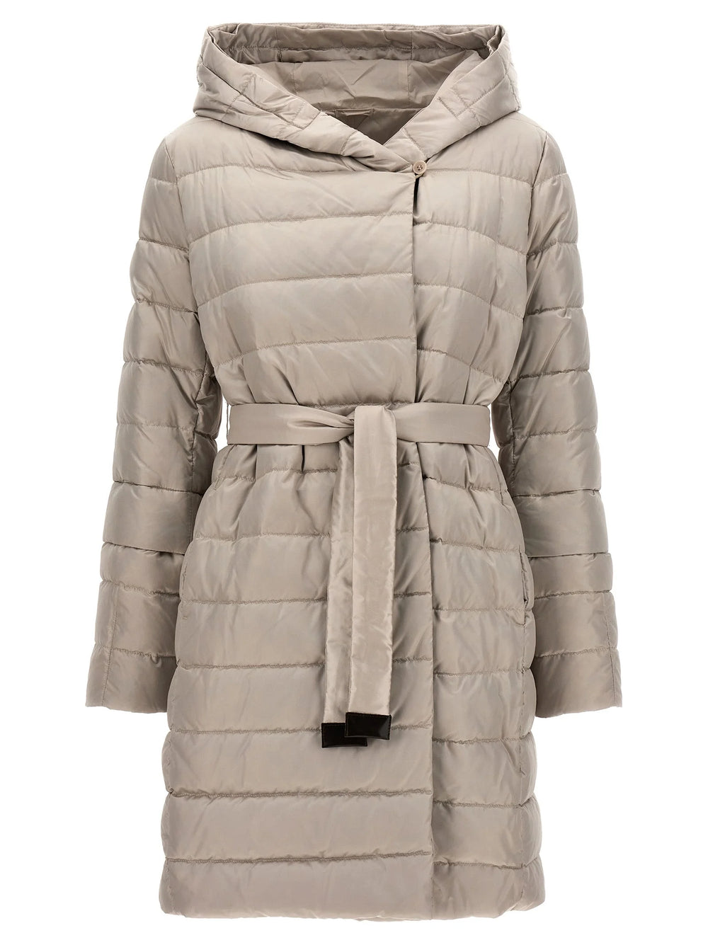Max Mara White Polyamide Full-Length Jacket - IT40