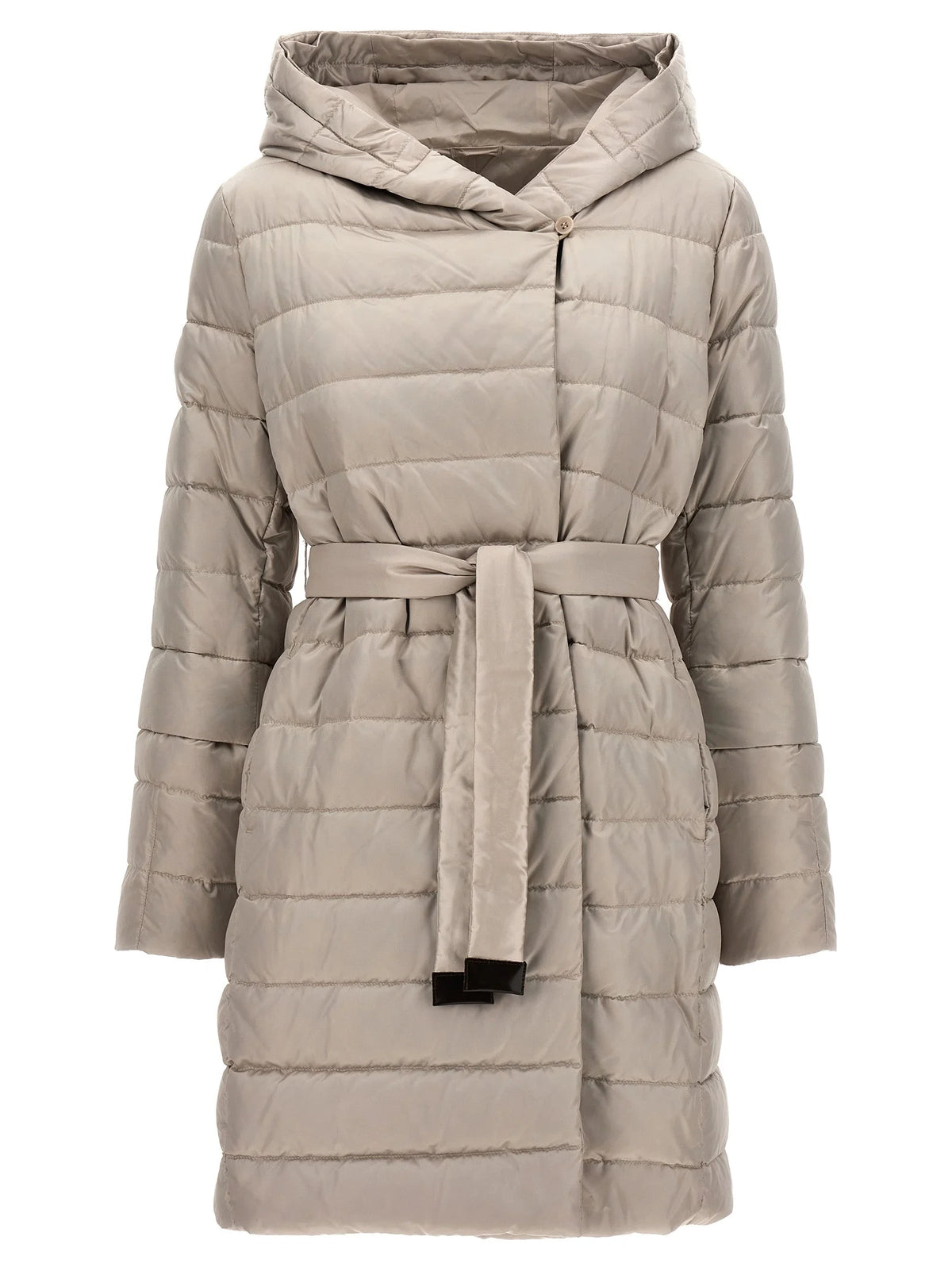 Max Mara White Polyamide Full-Length Jacket - IT40