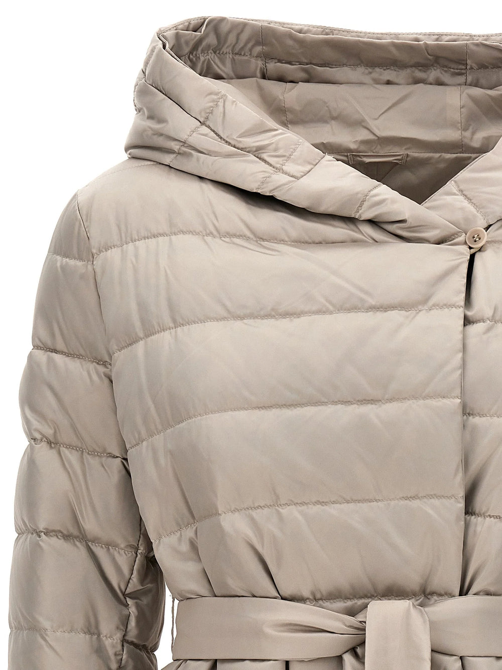 Max Mara White Polyamide Full-Length Jacket - IT40