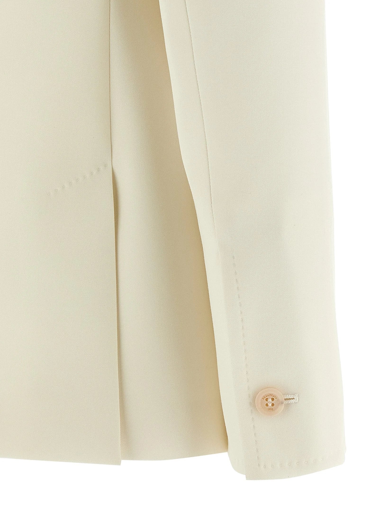 Max Mara White Virgin Wool Blazer - IT48