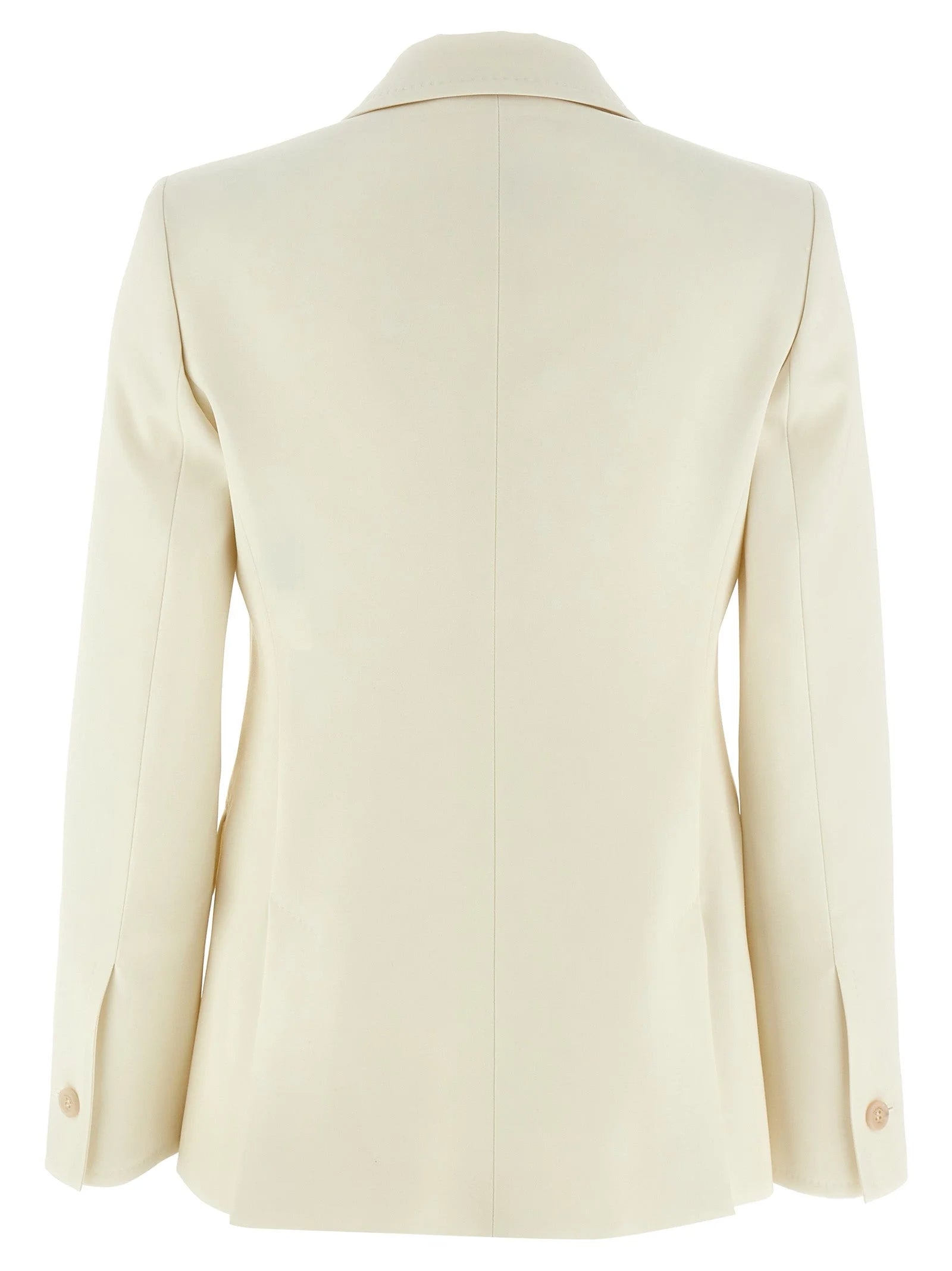 Max Mara White Virgin Wool Blazer - IT48
