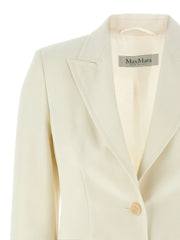 Max Mara White Virgin Wool Blazer - IT48