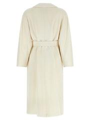 Max Mara White Virgin Wool Coat