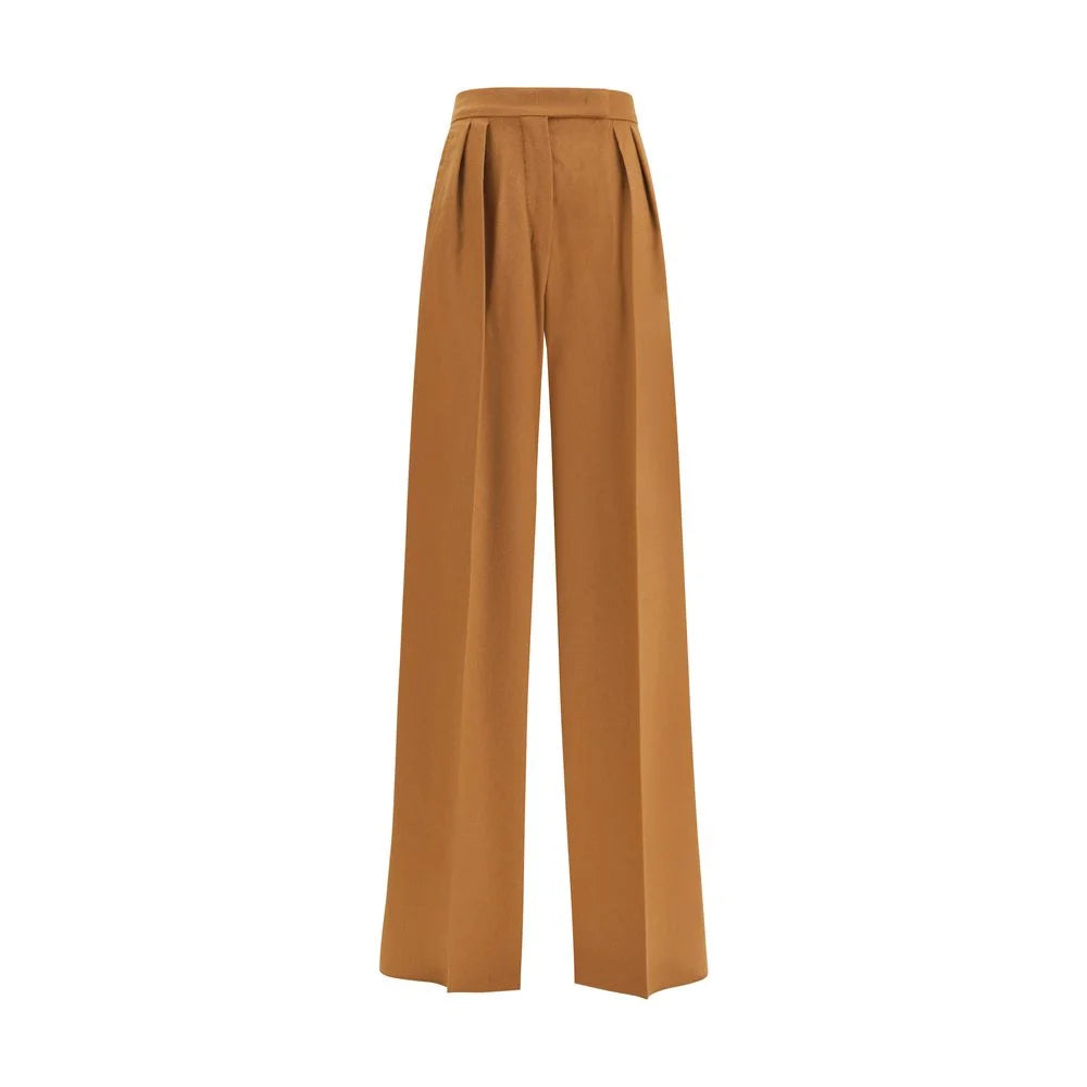 Max Mara Wide Camel Drap Pants - IT40 | M - Trousers