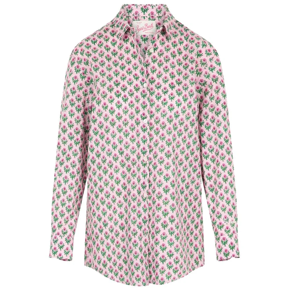 MC2 Saint Barth Pink Cotton Shirt - L - Shirts