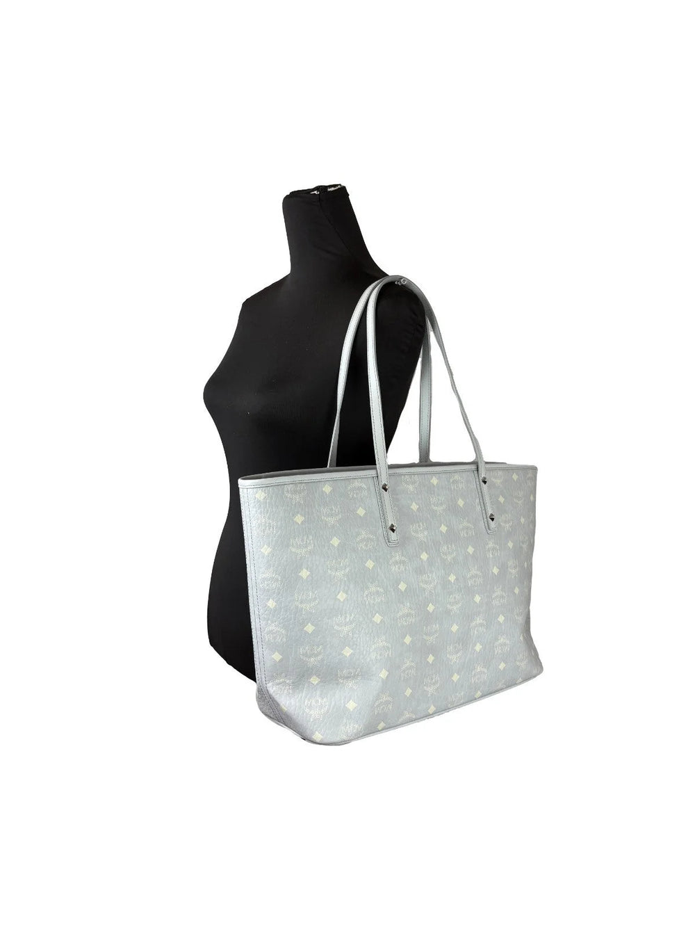 MCM Aren Leather Shoulder Tote Bag