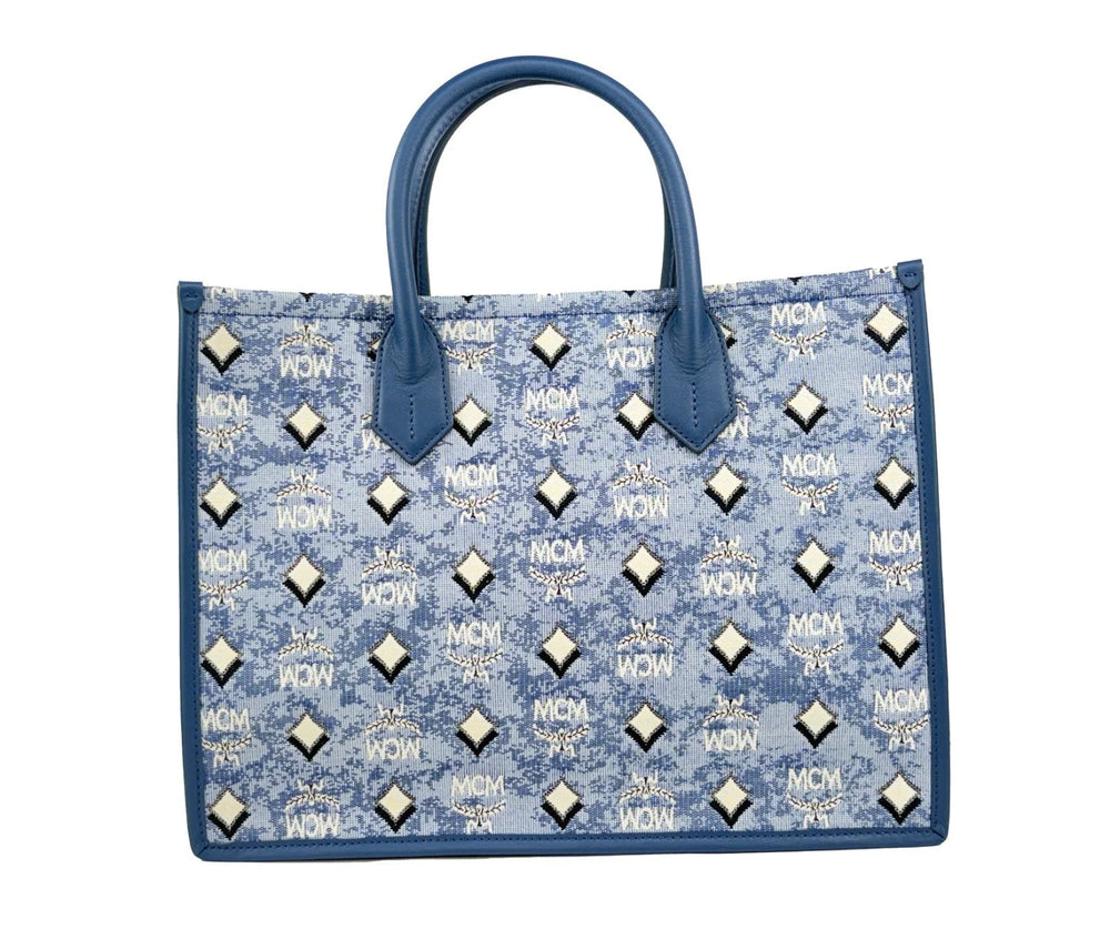 MCM Aren Munchen Denim Tote Bag