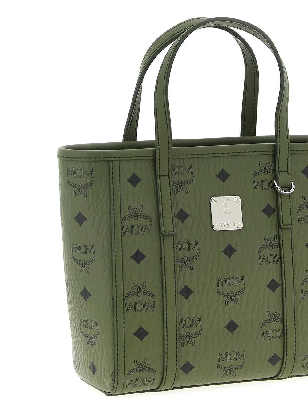 Borsa tote MCM in polietilene bicolore
