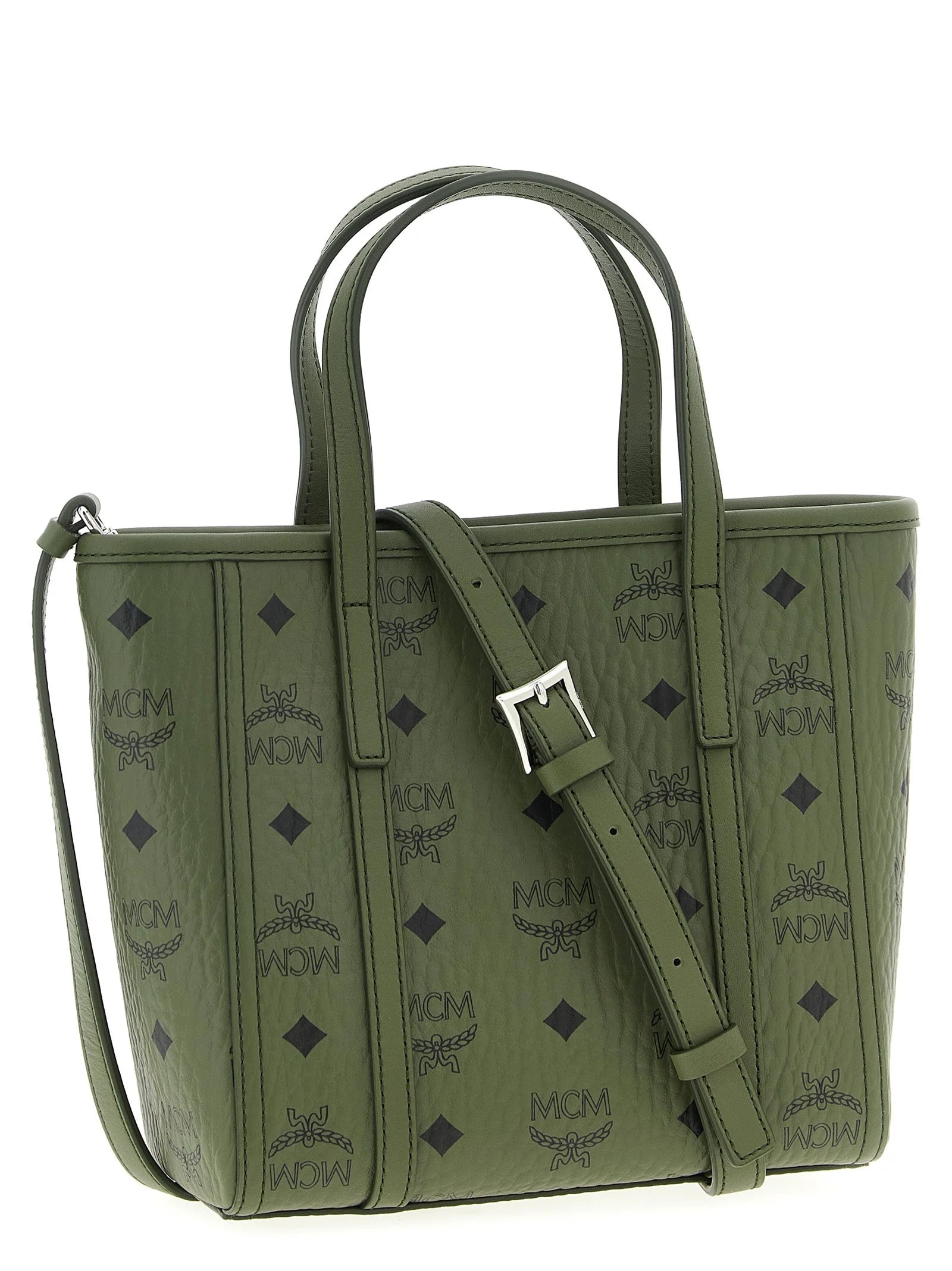 Borsa tote MCM in polietilene bicolore