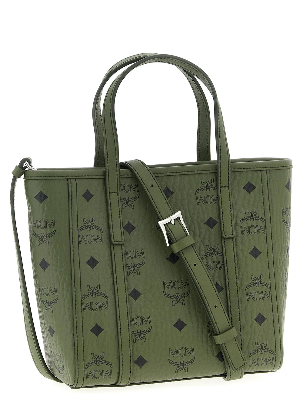 Borsa tote MCM in polietilene bicolore