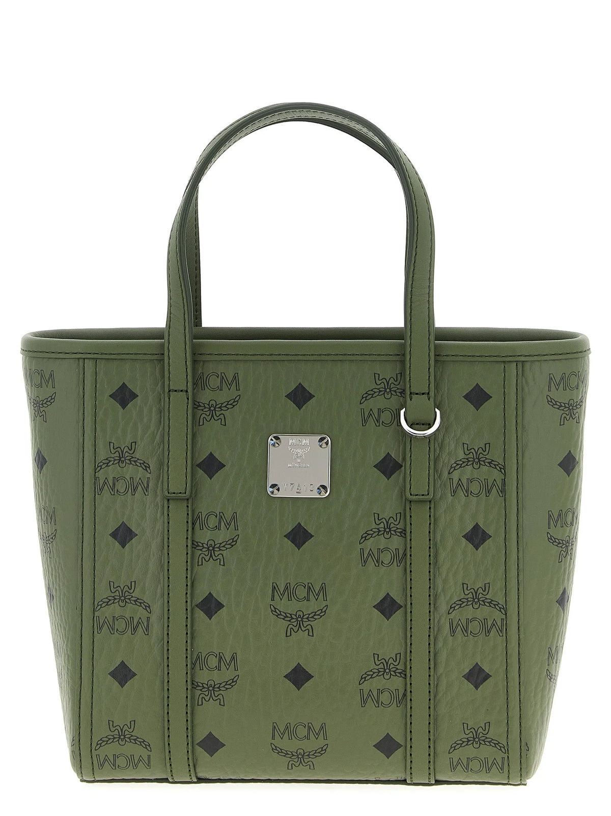 Borsa a tote bicolore MCM in polietilene