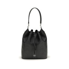 MCM Black Calf Leather Bos Taurus Backet Bag