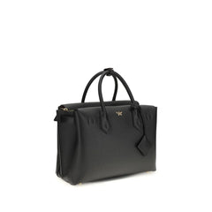 MCM Black Calf Leather Bos Taurus Shoulder Bag