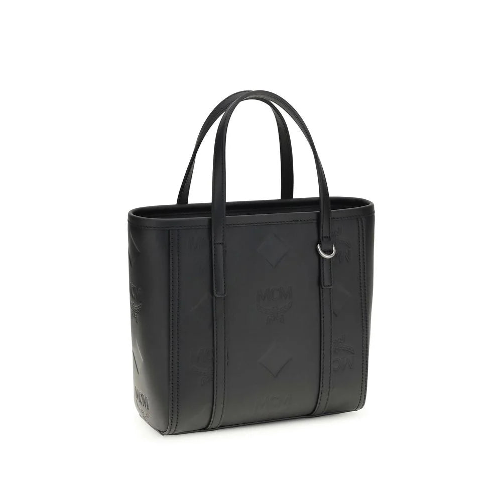 Sac bandoulière Bos Taurus en cuir de veau noir MCM