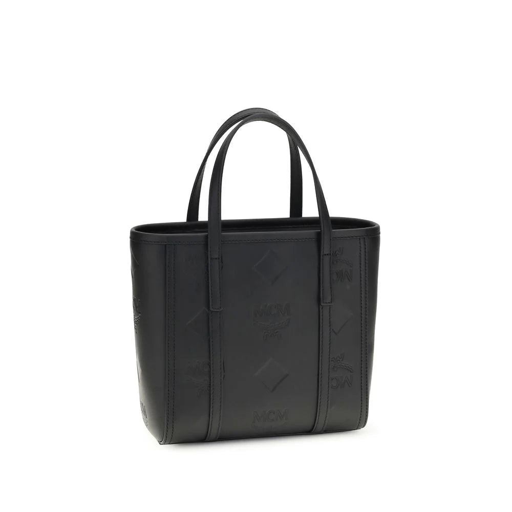 Sac bandoulière Bos Taurus en cuir de veau noir MCM