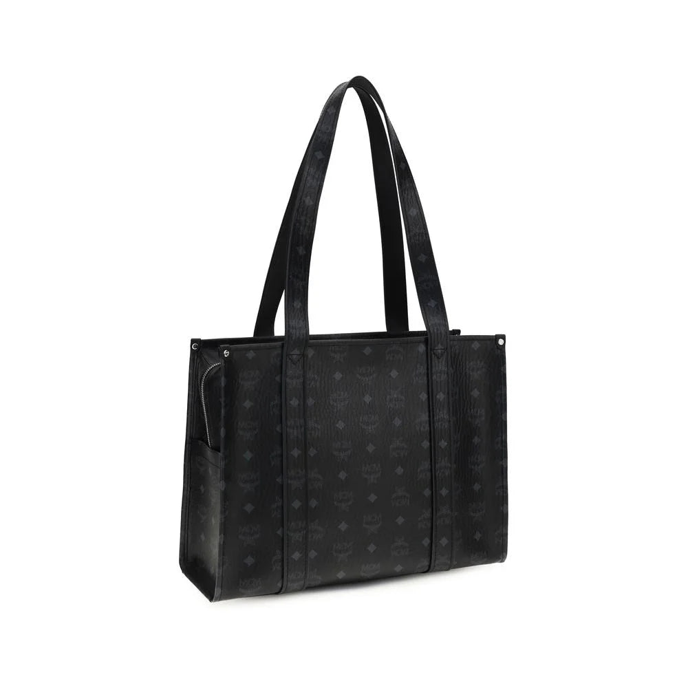MCM Black Fabric Handbag