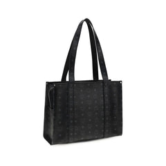 MCM Black Fabric Handbag
