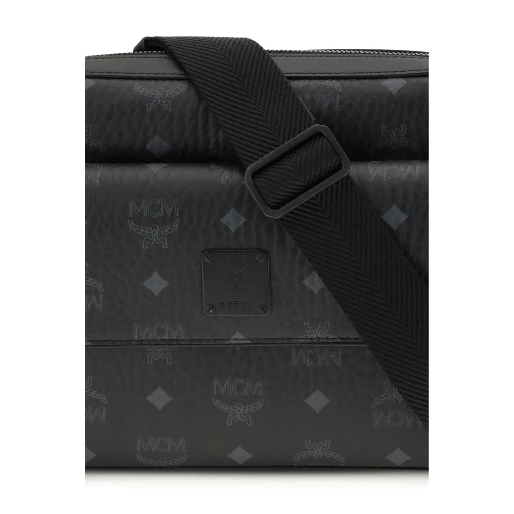 MCM Black Fabric Shoulder Bag