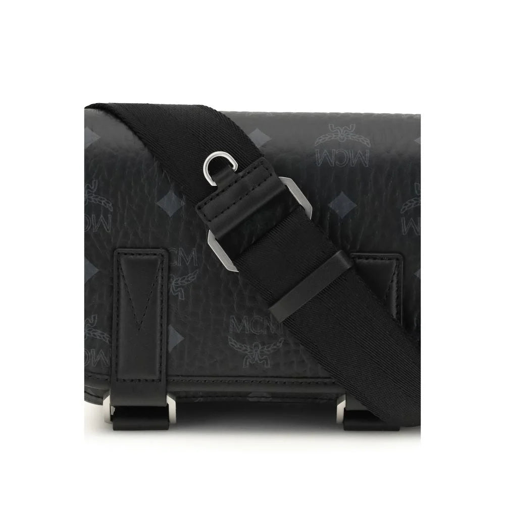 MCM Black Fabric Shoulder Bag