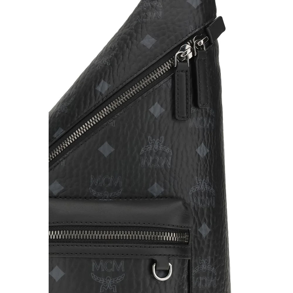 MCM Black Fabric Shoulder Bag