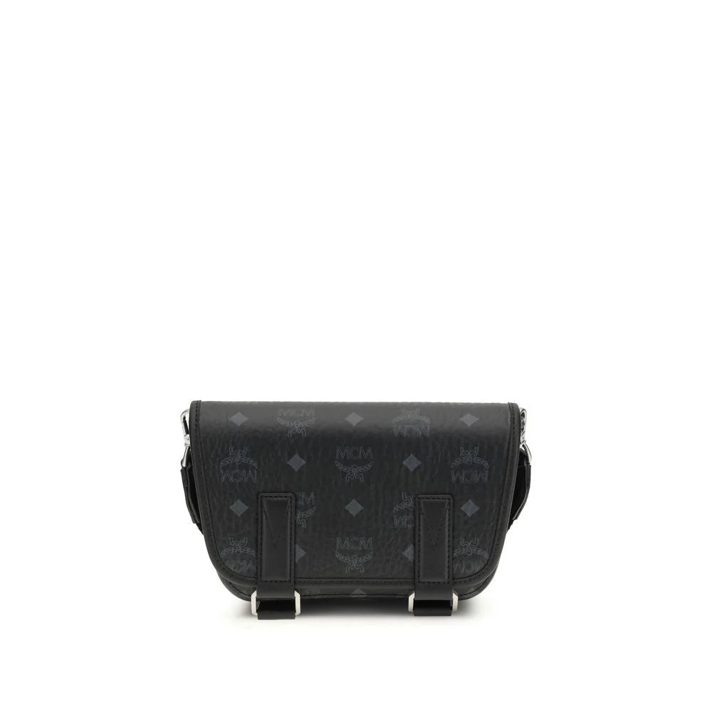 MCM Black Fabric Shoulder Bag