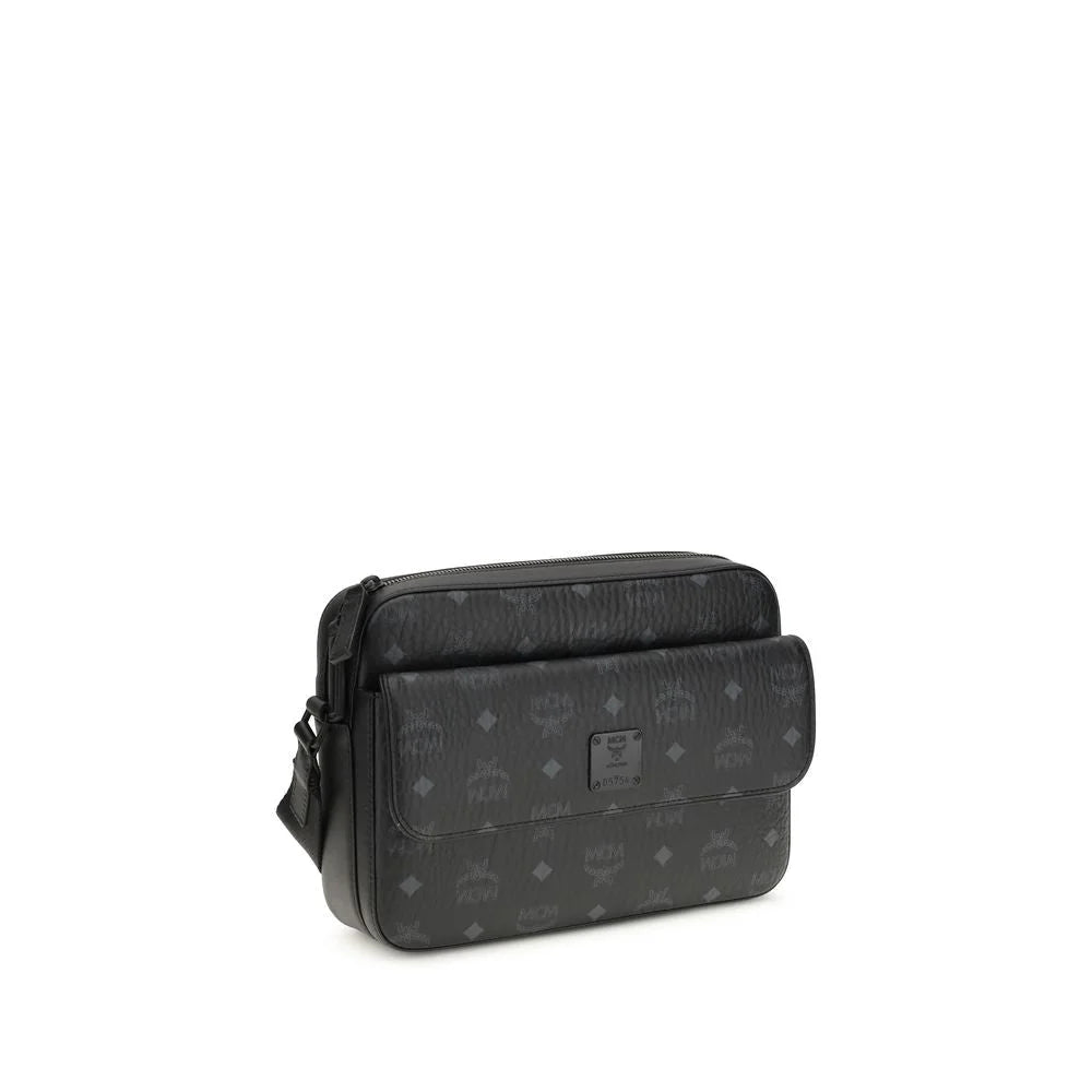 MCM Black Fabric Shoulder Bag