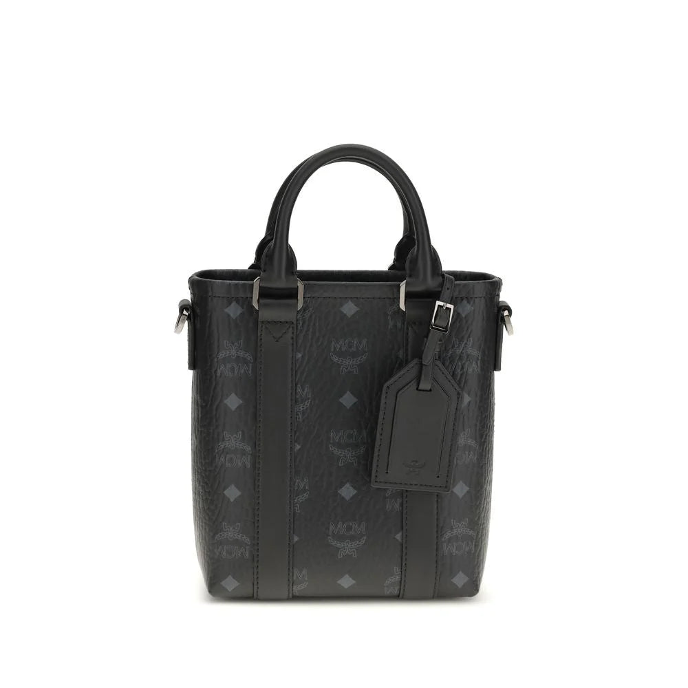 MCM Black Fabric Shoulder Bag