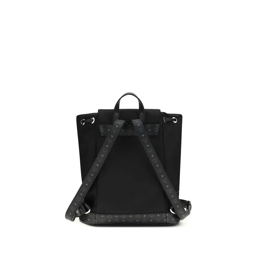 MCM Black Nylon Backpack