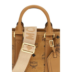 MCM Brown Fabric Shoulder Bag