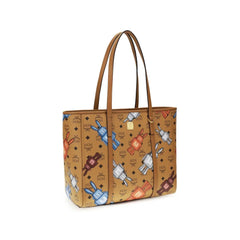 MCM Brown Fabric Shoulder Bag