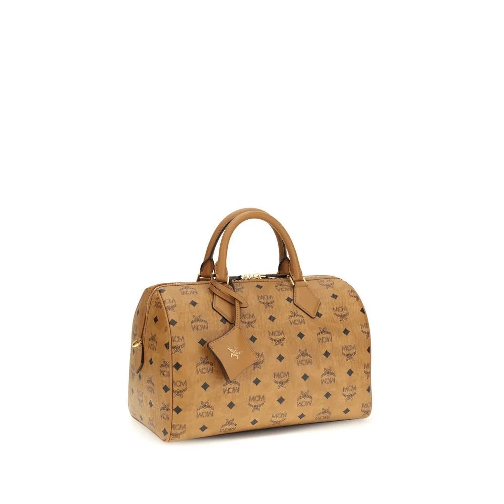 MCM Brown Fabric Shoulder Bag