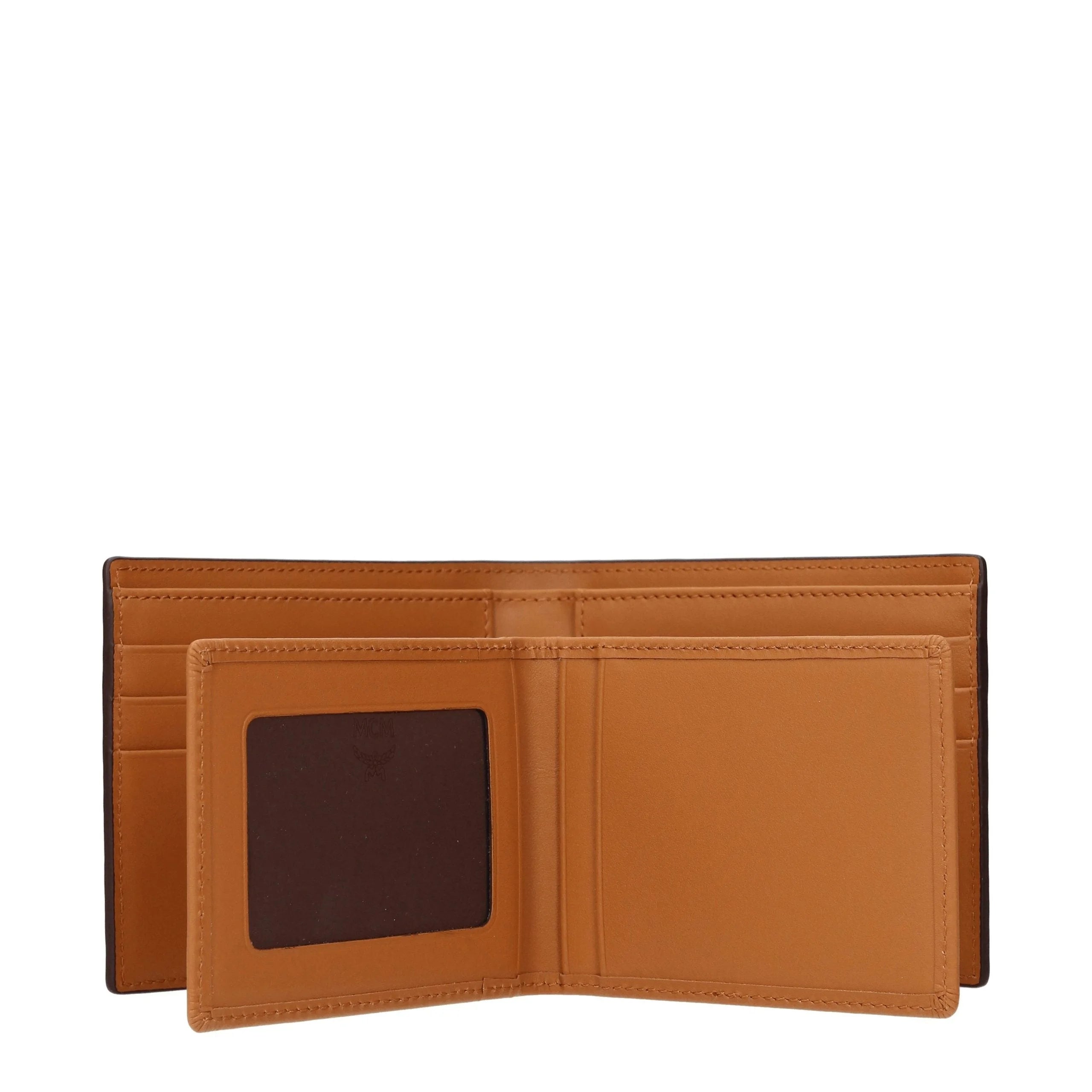 MCM Brown Fabric Wallet