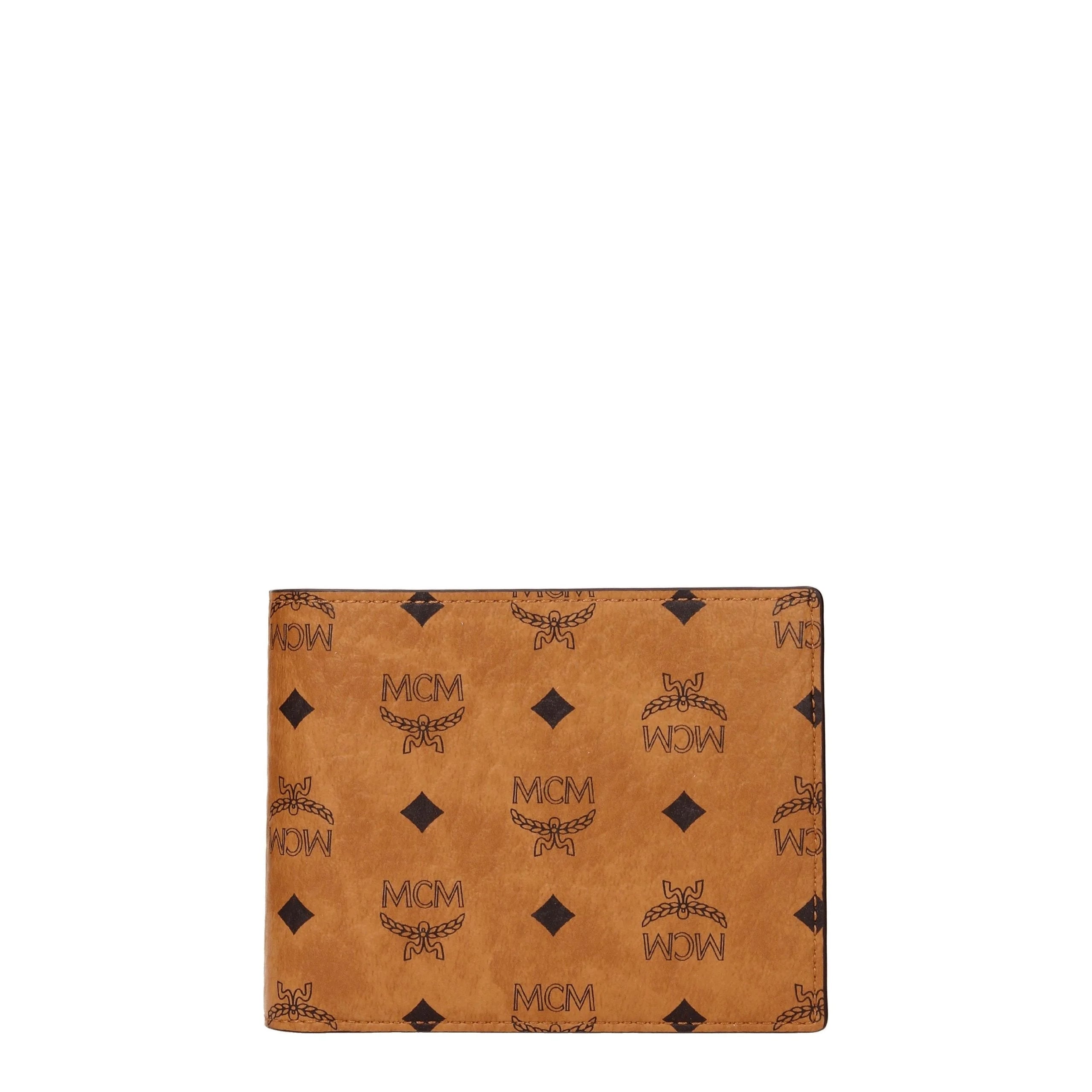 MCM Brown Fabric Wallet