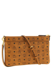 MCM Brown Polyethylene Clutch Bag