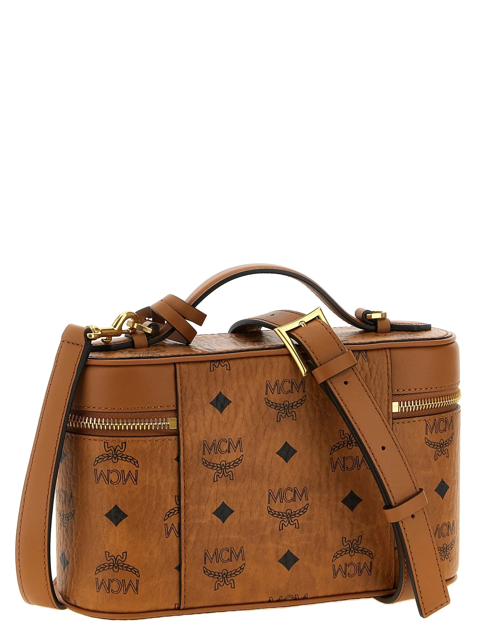 MCM Brown Polyethylene Crossbody Bag