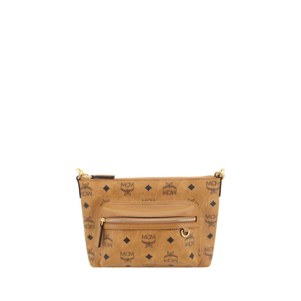 MCM Brown Polyethylene Shoulder Bag