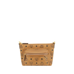 MCM Brown Polyethylene Shoulder Bag