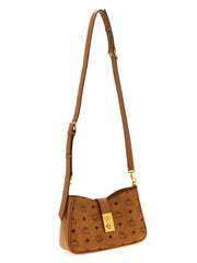 MCM Brown Polyethylene Shoulder Bag