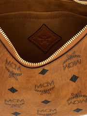 Borsa a spalla MCM in polietilene marrone