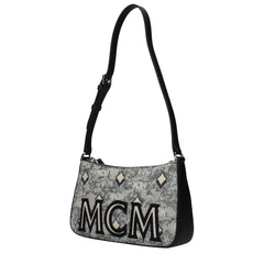 MCM Šedá látková crossbody kabelka