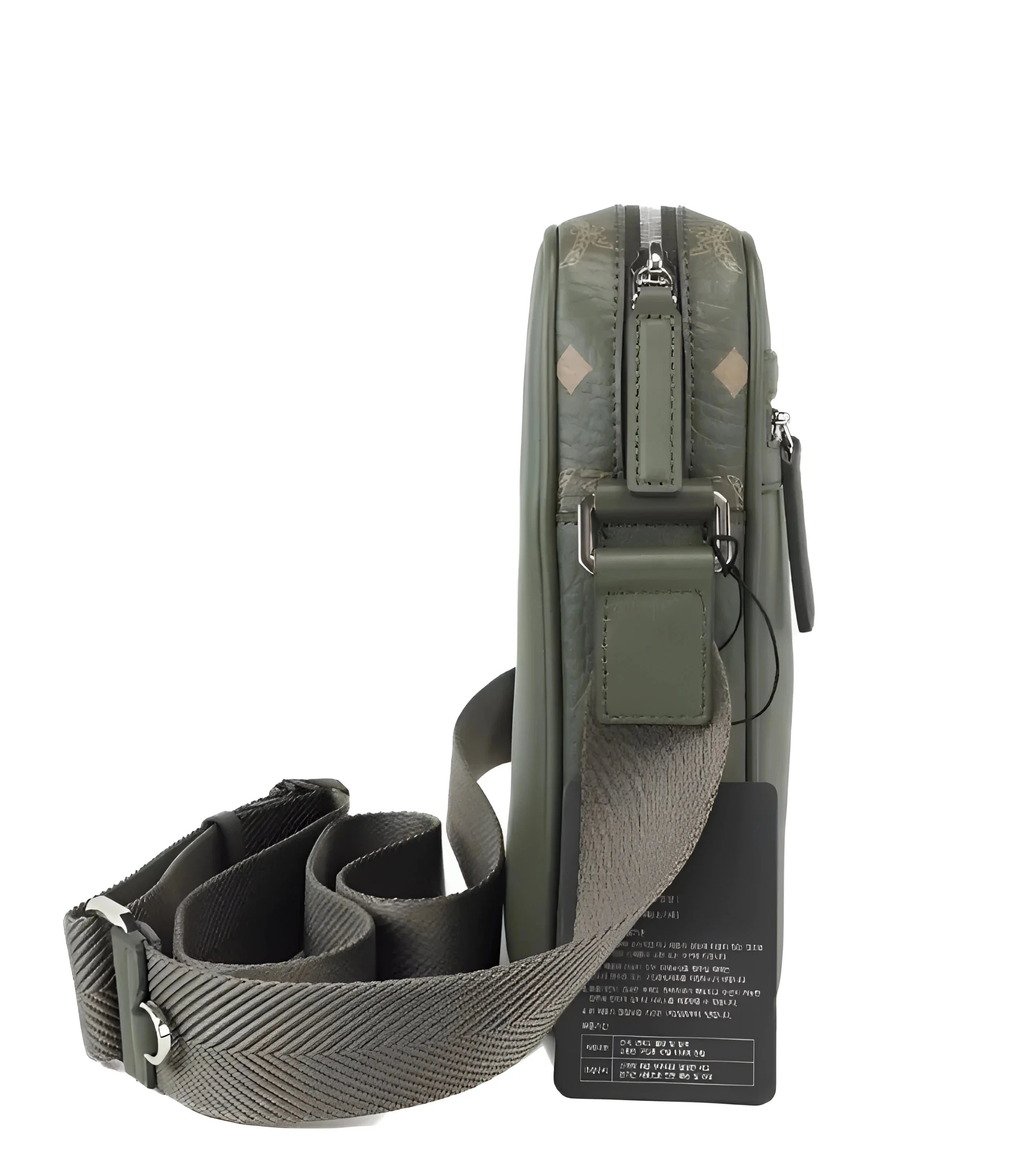 MCM Klassik Mini Sea Turtle Visetos Mixed Leather Multifunction Crossbody Bag Green - Cross Body Bags