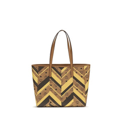 MCM Multicolor Fabric Handbag