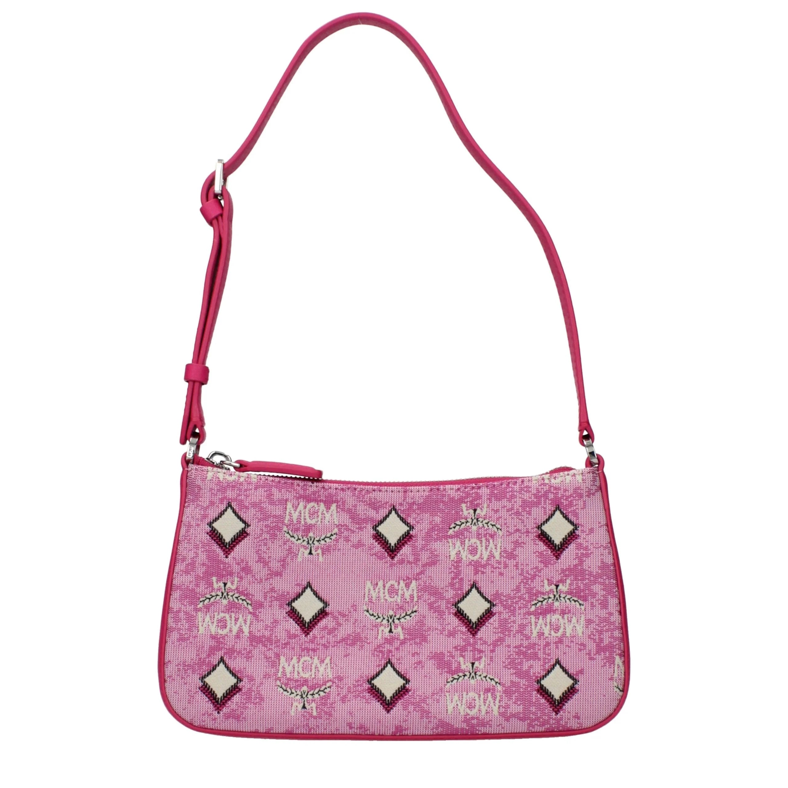 MCM pink anyag keresztváltáska
